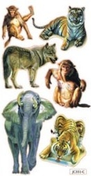STICKERE - Abţibild animale sălbatice