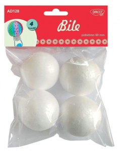 ACCESORII DIN POLISTIREN - Bile polistiren 6 cm - accesorii craft