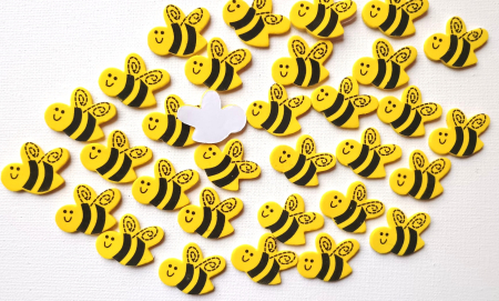 ACCESORII DIN SPUMA GUMATA - ALBINE Stickere gumate autoadezive - 32 buc.