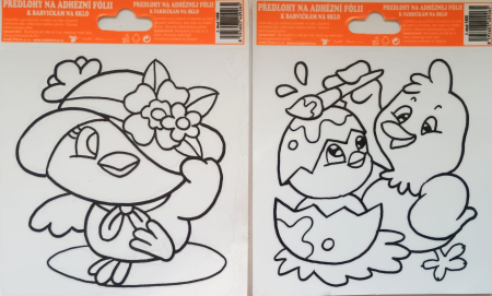 PASTI - Autocolant static pentru fereastra 14 cm/ 14 cm - set 2 buc