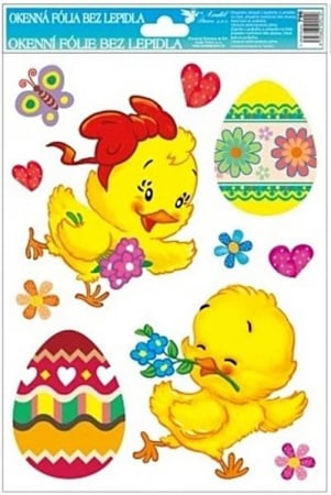 STICKERE. GHIRLANDE. AUTOCOLANTE.BALOANE - Decor static pentru ferestre cu iepuri
