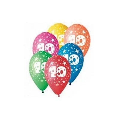 GHIRLANDE.BALOANE.MASTI - Baloane La multi ani! - set 12 buc