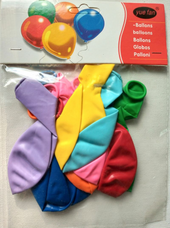 GHIRLANDE.BALOANE.MASTI - Baloane La multi ani! - set 12 buc