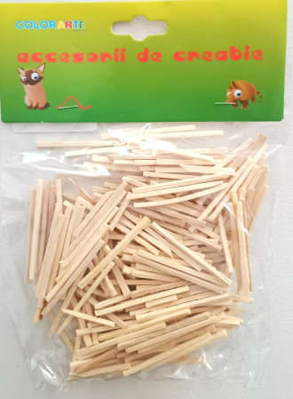 CREATIVITATE SI INDEMANARE - Accesorii creatie lemn - bete chibrit 150 buc