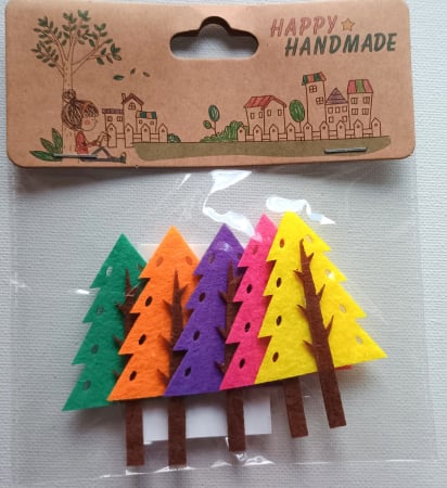 DECUPAJE FETRU - brazi color - ornament pasla