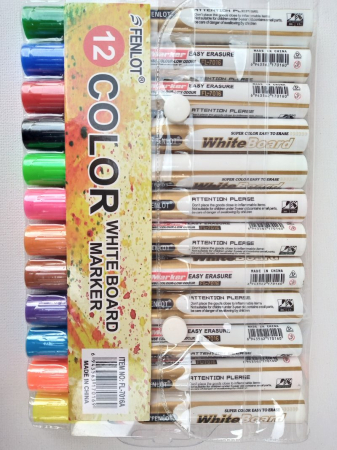 CREIOANE. CARIOCI. - Marker tabla magnetica 12 culori/ set