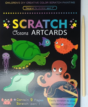Scratch art Mediul acvatic  9 pagini + creion [1]