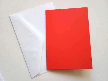 CARTON SI HARTIE - Carton rosu pliat format C6