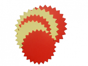 DECUPAJE MARI 6-25 CM - Cercuri decorative carton - 30 buc.