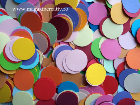 Diverse accesorii Craciun - Cercuri multicolore 2,5 cm