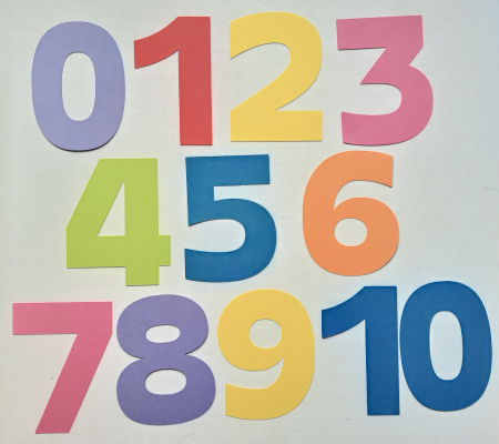 DECUPAJE MARI 6-25 CM - Cifre carton 10 cm