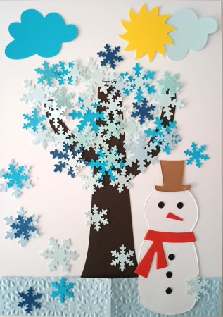 Seturi creative - Copacul iernii - set creativ A4