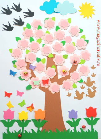 Copacul primaverii - set creativ
