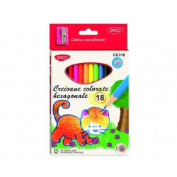 CREIOANE. CARIOCI. - Creion color 18 culori DACO