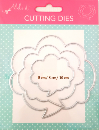 UNELTE HOBBY. SABLOANE.STAMPILE - Cutter - șablon metalic Bulă dialog