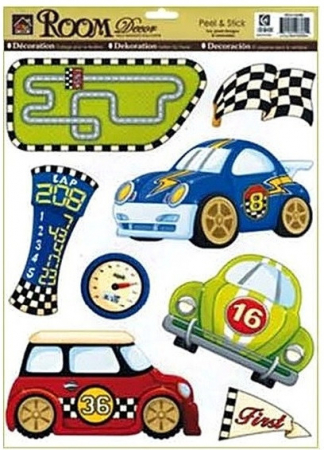 STICKERE PERETE - Decor perete masini formula 42 cm