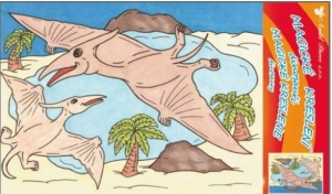 PICTURA PE NUMERE. PANZA PICTURA - Desen magic dinozauri model 1