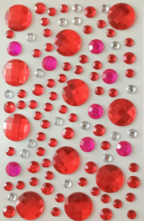 OCHI MOBILI. DIAMANTE. PAIETE. - Diamante mix multicolore - inimi, stele și cercuri