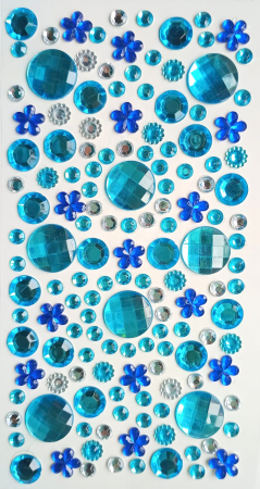 OCHI MOBILI. DIAMANTE. PAIETE. - Diamante mix multicolore - inimi, stele și cercuri