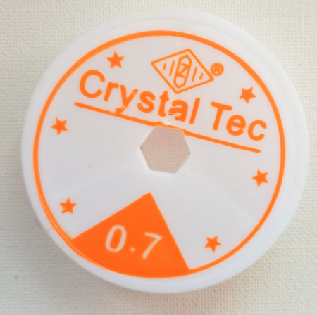 MARGELE. SNURURI. - Elastic transparent 0.7 mm rola 10 m