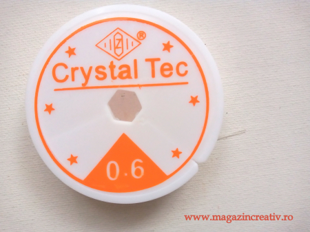 MARGELE. SNURURI. - Elastic transparent 0.6 mm - 10 m