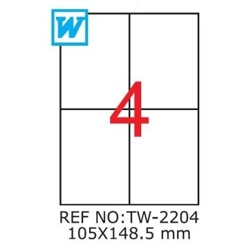 Etichete autoadezive A4 , 105 x 148,5 mm - top 100 buc. [1]