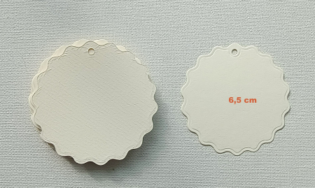 DECUPAJE HARTIE & CARTON DECOR - Etichete carton alb 240 gr - set 20 buc.