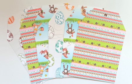 DECUPAJE HARTIE & CARTON DECOR - Etichete maro-albastru