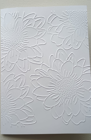 PASTI - Felicitare cu model în relief Floarea soarelui A6