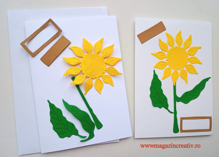 SET CREATIV 1 FELICITARE - Floarea soarelui - set creativ felicitare