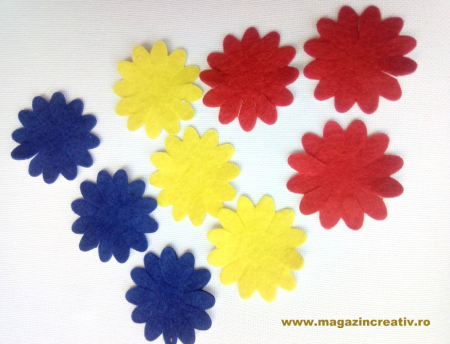 Flori fetru tricolor autoadeziv [1]