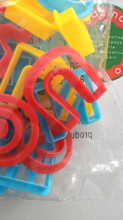 Sablon litere plastic pentru modelaj CNX, set de 26 buc. [2]