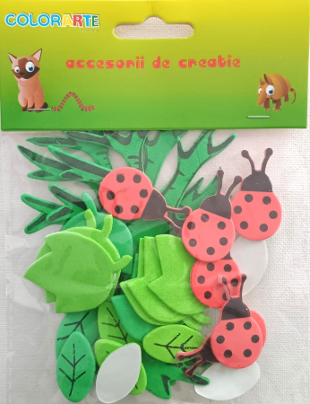 ACCESORII DIN SPUMA GUMATA - FRUNZE și BUBURUZE Stickere gumate autoadezive