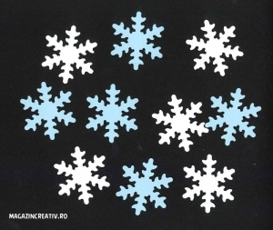 Fulgi - Fulgi zăpadă carton 3,7 cm
