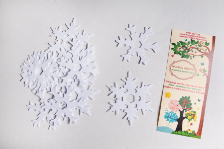 Fulgi - Fulgi albi carton - 30 buc