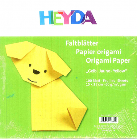 CARTON SI HARTIE - Hartie origami galben 100 coli