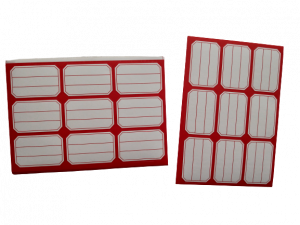 PUNGI. ETICHETE.CUTII. - Etichete scolare 11x16 mm, 10 coli/ set