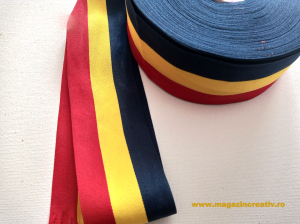 MARGELE. SNURURI. - Banda tricolor 4 cm - 1 metru