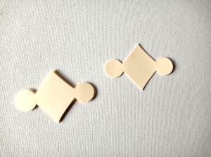 DECUPAJE MICI 1-6 CM - Decor crem