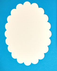 DECUPAJE MARI 6-25 CM - Oval dantelat 19 cm