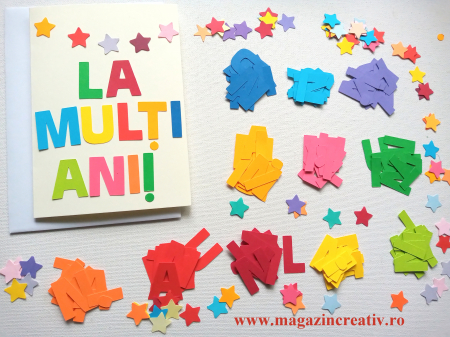 CURCUBEUL - Set confectionare 11 felicitari LA MULTI ANI