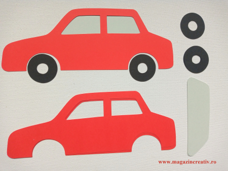 MIJLOACE DE TRANSPORT - Masini - set creativ carton