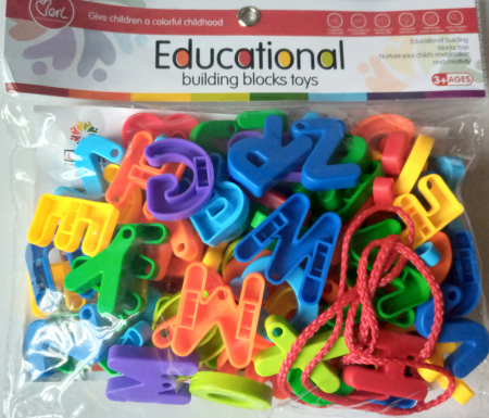 JOCURI CONSTRUCTIE - Set joc constructii 80 piese litere