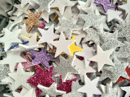 DECUPAJE - Stele glitter AA