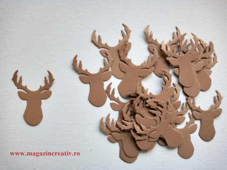 Diverse accesorii Craciun - Reni carton