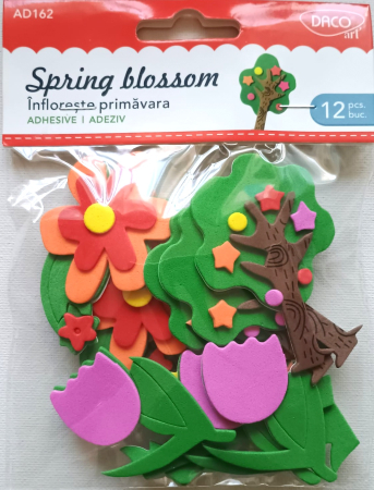 ACCESORII DIN SPUMA GUMATA - Infloreste primavara - accesorii craft