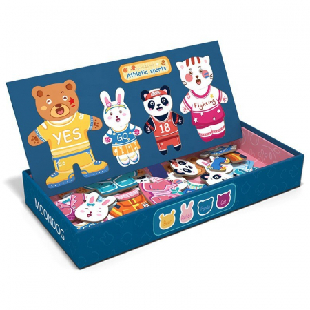 Joc magnetic de asociere 4 animale 2 in 1 [0]