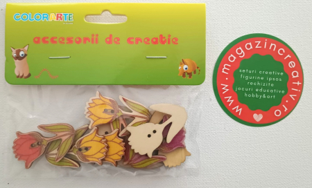 Lalele lemn  - set 8-10 buc. [1]