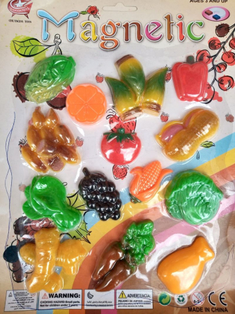 MAGNETI. SETURI CU MAGNET - Legume si fructe magnetice