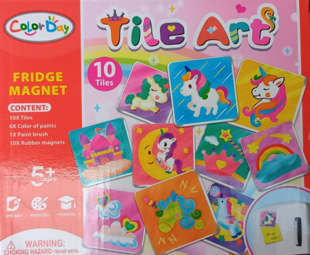 CREATIVITATE SI INDEMANARE - Magneti de frigider - joc creatie gresie 10 bic